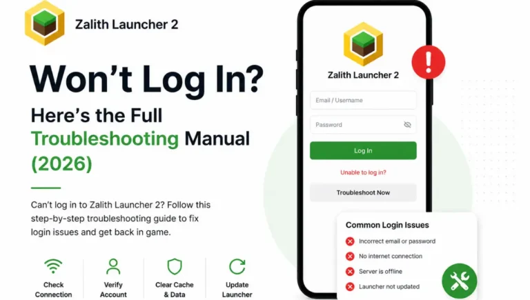 Zalith Launcher 2 Won't Log In