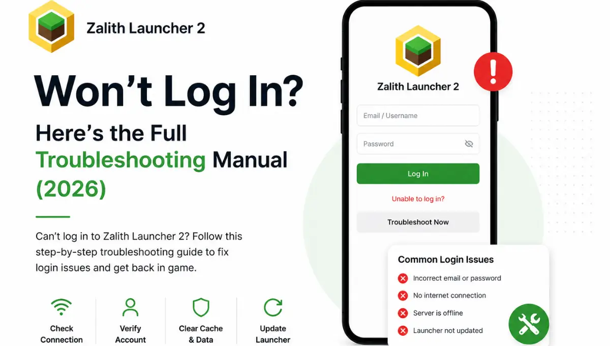 Zalith Launcher 2 Won't Log In