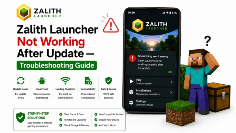 Zalith Launcher Not Working After Update On Android
