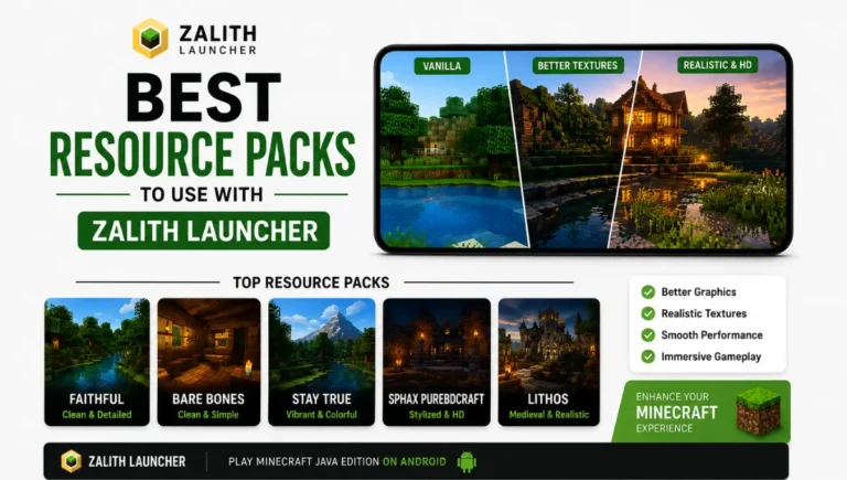 Best Resource Packs to Use with Zalith Launcher