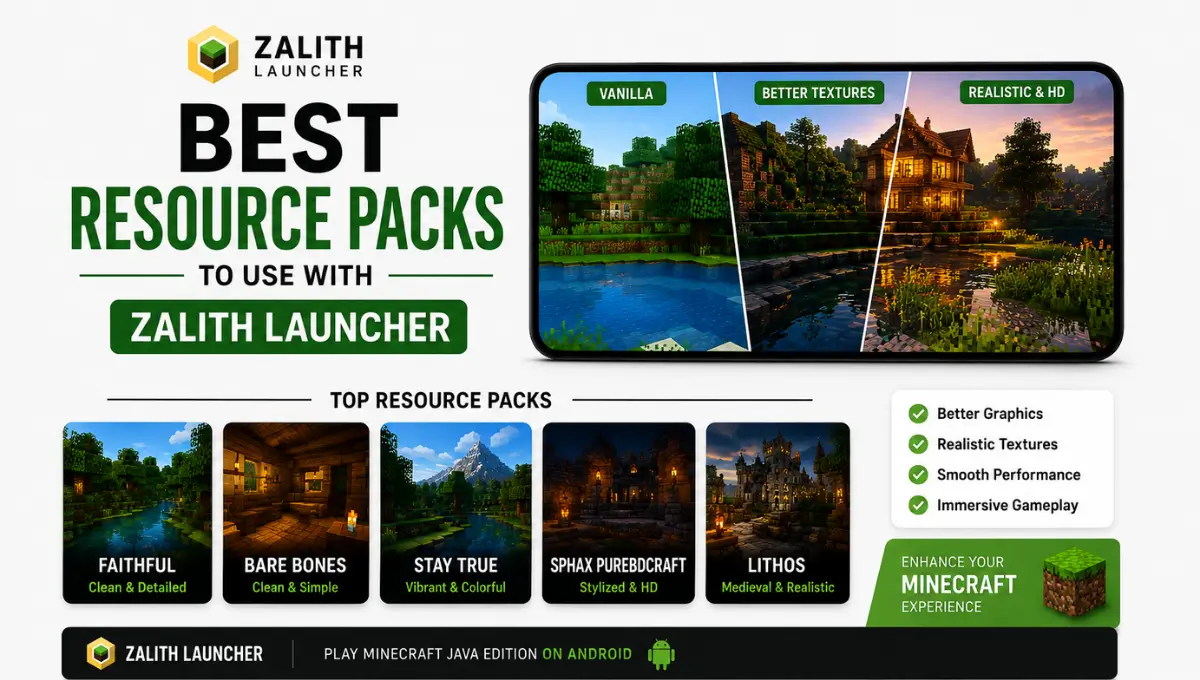 Best Resource Packs to Use with Zalith Launcher